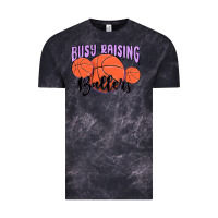 Cloud Black busy raising ballers Vintage Tee - MaliasSmallBusiness