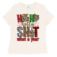 Bone ho ho holly shit what a year Ladies Tee - FaDigitalArtStudio
