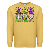 Antique Gold Mardi Gras crew with gnomies Premium Sweatshirt - HowdyJamesFarm