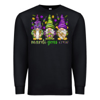 Black Mardi Gras crew with gnomies Premium Sweatshirt - HowdyJamesFarm