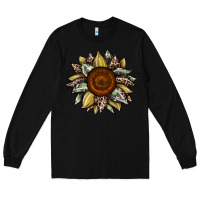 Black sunflower camouflage and leopard 2 Long Sleeve Tee - JahusDesignShop