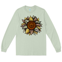 Matcha sunflower camouflage and leopard 2 Long Sleeve Tee - JahusDesignShop