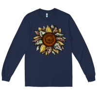 Navy sunflower camouflage and leopard 2 Long Sleeve Tee - JahusDesignShop