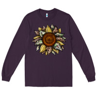 Plum sunflower camouflage and leopard 2 Long Sleeve Tee - JahusDesignShop