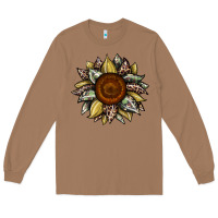 Toasted Coconut sunflower camouflage and leopard 2 Long Sleeve Tee - JahusDesignShop