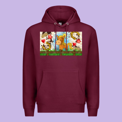 Cute Horse Premium Hoodie Designed By Tumblerdesignbyshophia