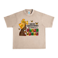 French Oak never understimate the power of a black woman Urban Heavy Tee - MaliasSmallBusiness