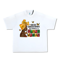 White never understimate the power of a black woman Urban Heavy Tee - MaliasSmallBusiness