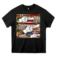 Dad Life Fist Bump Seamless Pattern Heavy Core Tee | Teevron
