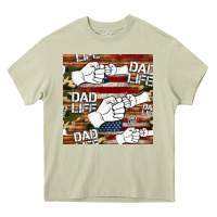 Mossy dad life fist bump seamless pattern Heavy Core Tee - HRA Design Shop