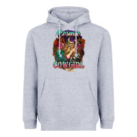 Heather Grey Cosmic Cowgirl Heavyweight Hoodie - HowdyJamesFarm