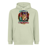 Matcha Cosmic Cowgirl Heavyweight Hoodie - HowdyJamesFarm
