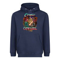 Navy Cosmic Cowgirl Heavyweight Hoodie - HowdyJamesFarm