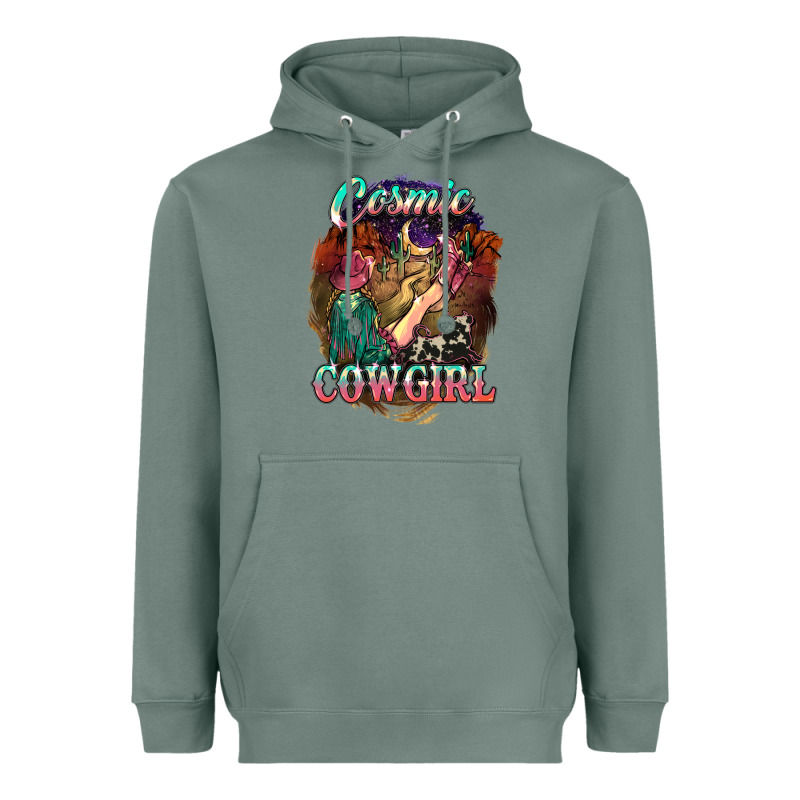 Cosmic Cowgirl Heavyweight Hoodie by HowdyJamesFarm | Teevron