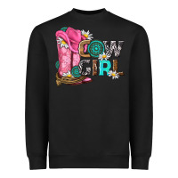 Black western cowgirl Heavyweight Sweatshirt - NancyCooperArtShop
