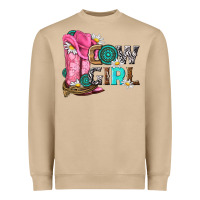 Mushroom western cowgirl Heavyweight Sweatshirt - NancyCooperArtShop