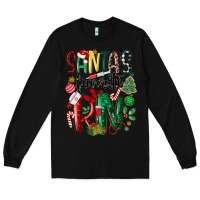 Black santas favorite registered nurse Long Sleeve Tee - MaliasSmallBusiness