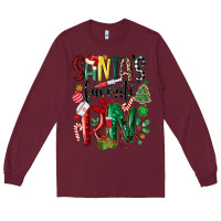 Burgundy santas favorite registered nurse Long Sleeve Tee - MaliasSmallBusiness