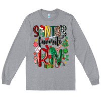 Heather Grey santas favorite registered nurse Long Sleeve Tee - MaliasSmallBusiness