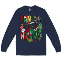 Navy santas favorite registered nurse Long Sleeve Tee - MaliasSmallBusiness