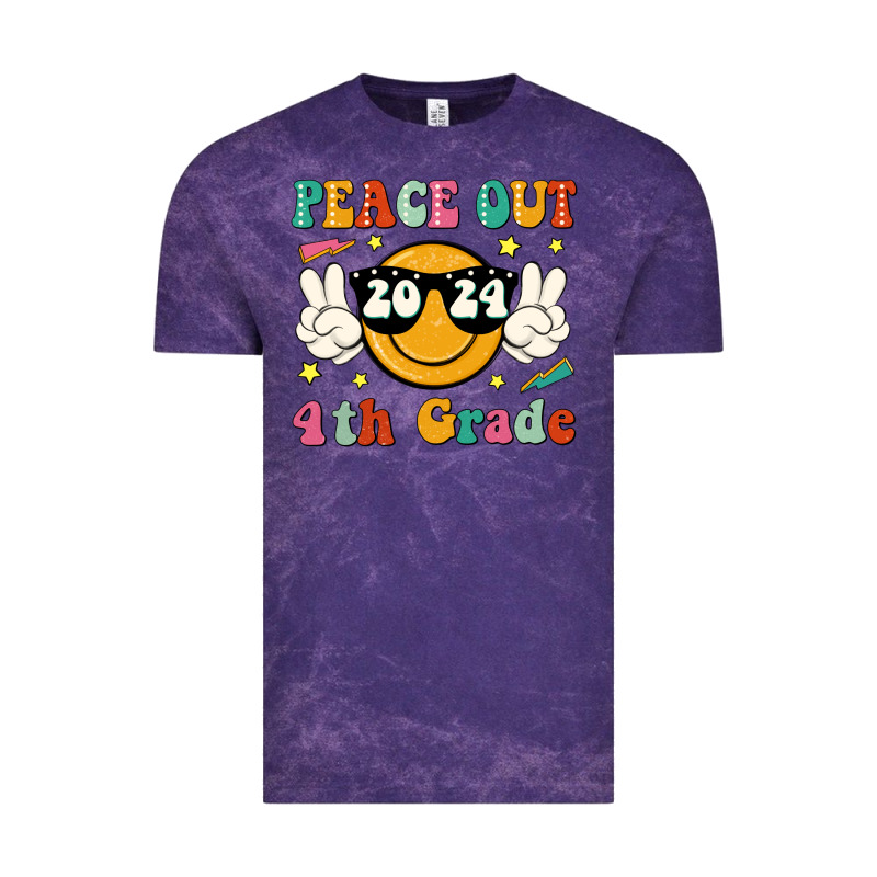Peace Out 2024 4th Grade Vintage Tee by JahusDesignShop | Teevron