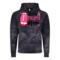 Cloud Black nobody fights alone pink football breast cancer awareness Vintage Hoodie - Jasminsmagicworld