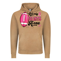 Vintage Camel nobody fights alone pink football breast cancer awareness Vintage Hoodie - Jasminsmagicworld