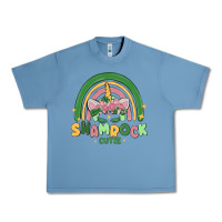 Pebble Blue shamrock cutie Urban Heavy Tee - MaliasSmallBusiness