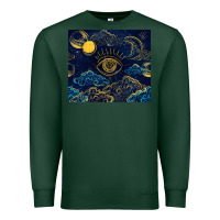 Sports Green evil eye moon Premium Sweatshirt - TumblerDesignByShophia