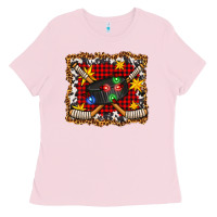 Hockey Christmas With Lights And Stars Ladies Tee | Teevron