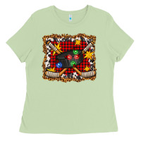 Matcha hockey christmas with lights and stars Ladies Tee - FaDigitalArtStudio