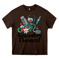 Chocolate Brown respiratory therapist Heavy Core Tee - BarkalooDesign