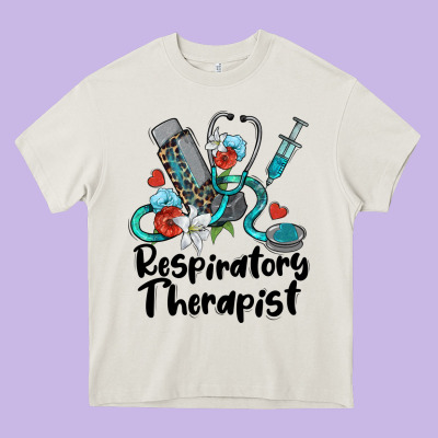 Respiratory Therapist Heavy Core Tee Designed By Barkaloodesign