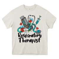 Cream respiratory therapist Heavy Core Tee - BarkalooDesign