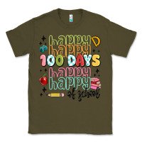 Army Green 100 days of school Classic Tee - MaliasSmallBusiness
