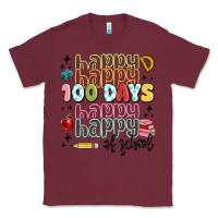 Burgundy 100 days of school Classic Tee - MaliasSmallBusiness