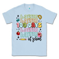 Dusty Blue 100 days of school Classic Tee - MaliasSmallBusiness