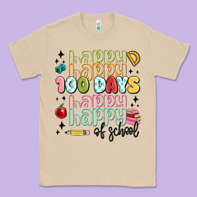 100 Days Of School Classic Tee Designed By Maliassmallbusiness
