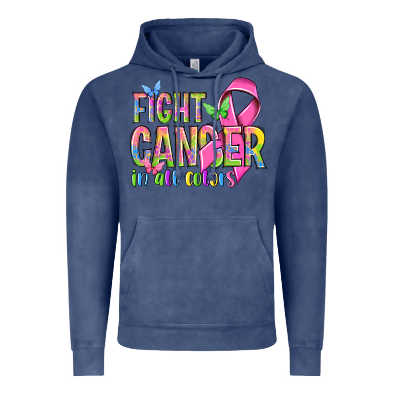 Fight Cancer In All Colors Vintage Hoodie by NancyCooperArtShop | Teevron