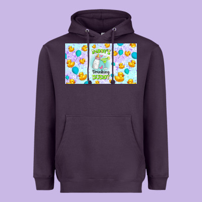 Daddy's Drinking Buddy Heavyweight Hoodie Designed By Tumblerdesignbyshophia