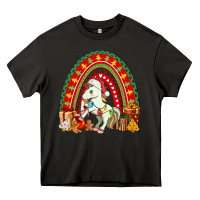 Asphalt Christmas Unicorn Rainbow Heavy Core Tee - FaDigitalArtStudio