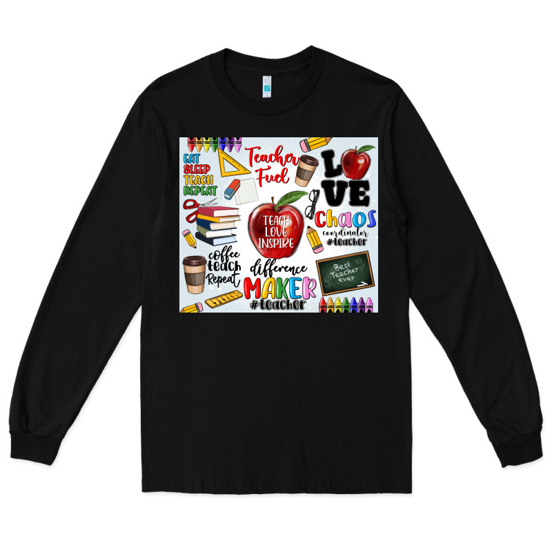 Teacher Long Sleeve Tee by MaliasSmallBusiness | Teevron