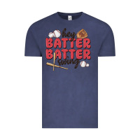Vintage Denim hey batter batter swing Vintage Tee - MaliasSmallBusiness