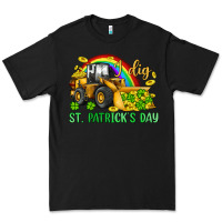 Black i dig st patrick s day bulldozer Premium Tee - JahusDesignShop