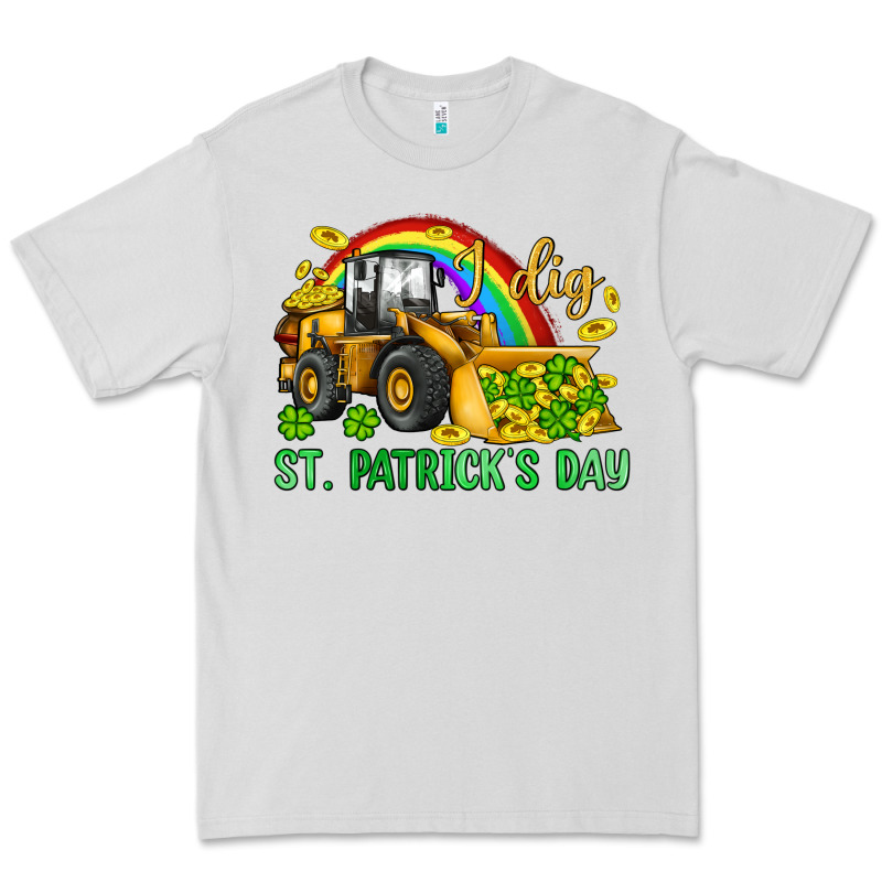 I Dig St Patrick S Day Bulldozer Premium Tee by JahusDesignShop | Teevron