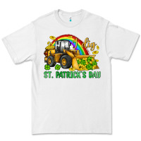 White i dig st patrick s day bulldozer Premium Tee - JahusDesignShop