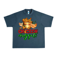 Midnight Navy chicken nuggets Urban Heavy Tee - AdoDesignShop