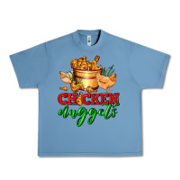 Pebble Blue chicken nuggets Urban Heavy Tee - AdoDesignShop