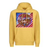 Antique Gold American babe Premium Hoodie - TumblerDesignByShophia