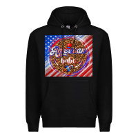 Black American babe Premium Hoodie - TumblerDesignByShophia